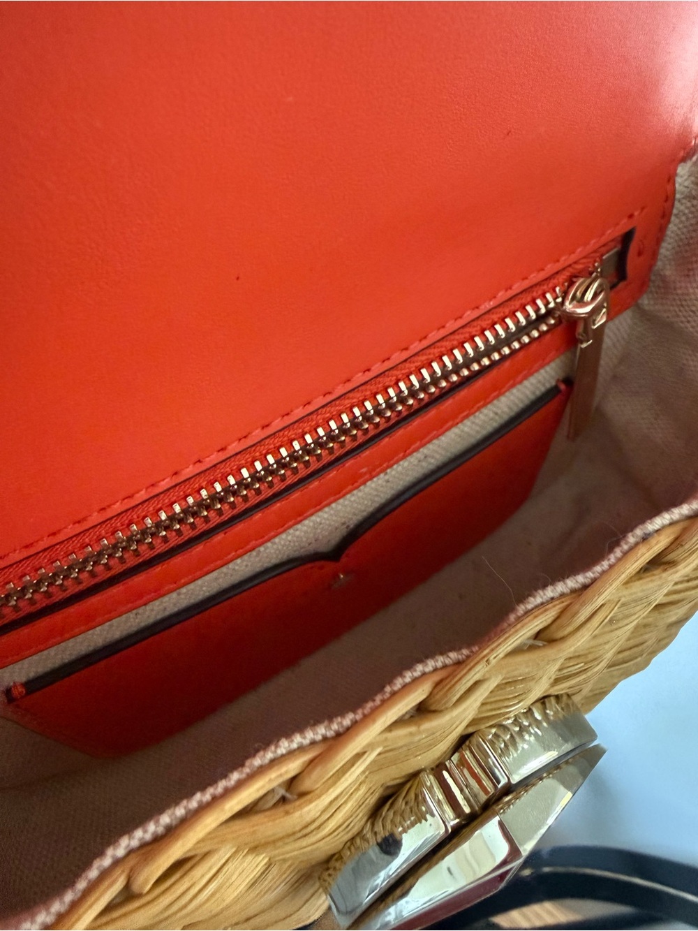 kate spade wicker nicola twistlock bag - Picture 7 of 8